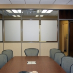 Conference room with privacy glass film and clerestory #0227