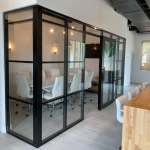 All glass conference room Flex Series demountable walls #1636