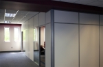 Flex Series Solid Wall Conference Room with Radius Corner Post #0184