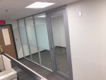 Flex Series glass office with privacy film #1501