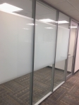 Flex Series wall with privacy window film #1504