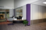 Solid Two Tone Wall with Glass Inserts #0188