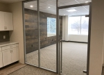 Flex glass office with locking barpull #1498