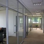 Flex series glass fronts and Clerestory with Demising Walls #0189