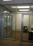 Sliding aluminum framed glass door #0135