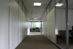 Wrapped gypsum office walls with clerestory #0168