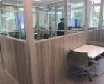 Free Standing Half Laminate Half Glass Offices - Flex Series #1572