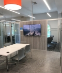 Freestanding Modular Conference Room Walls with Top Power Infeed #1573