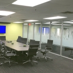 Glass Conference Room walls Flex Series with decorative window film #1068