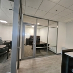 Glass office walls with aluminum frame doors Flex Series #1652