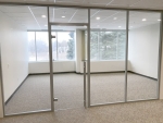 Glass swing door Flex Series with barpull hardware #1507
