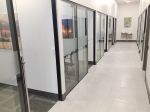 NxtWall Floor to Ceiling Glass Offices Black Wall Frame Finish #1541