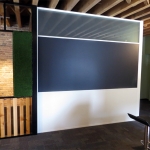 White and black aluminum wall finishes #0444