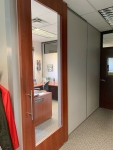 Wood Frame Full Lite Doors - Financial Institution Installation #1587