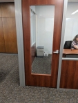 Wood Frame Door with Glass Insert #1177