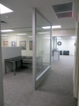 Center mount glass office walls #0384