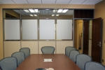Conference room with privacy glass film and clerestory #0227