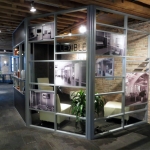 Curved flexible interior wall Chicago NxtWall showroom #0231