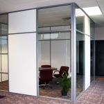 Mixed Panels Corner Office #0147