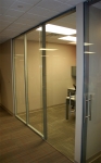 Flex series with sliding c-rail all glass door #0657