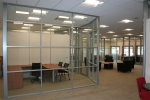 Glass curved wall corporate offices #0567