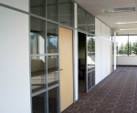 Double Glazed and Solid Paneled Offices with Maple Doors #0159