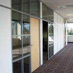 Double Glazed and Solid Paneled Offices with Maple Doors #0159