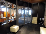 NxtWall Chicago showroom Flex open shelf wall application #0237