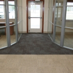 Radiused glass office walls - Flex series #0564