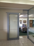 Sliding C-rail aluminum frame glass door #0457