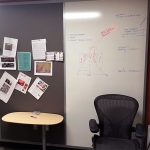 Tackboard and whiteboard wall - Flex series #0626