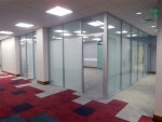 University classroom glass walls installation #0390