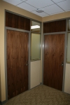 Wood Veneer doors with veneer wall panels - Council office #0230