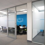 Flex Series Conference Room Walls with Privacy Window Film  #1588