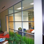 Flex Series Etched Glass Panels Segmented Glass Wall #0173