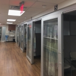 Patient rooms Flex Series walls with sliding doors #1513