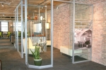 Curved glass wall - NxtWall showroom #0541