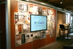 Feature wall with touchscreen tv technology - NxtWall Chicago showroom #0547