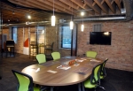 Glass conference room at NxtWall Chicago demountable walls showroom #0471