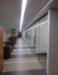 Glass wall offices - University application of View series centered glass walls #0285