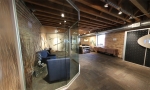 Glass Curved Meeting Room Wall - NxtWall Chicago Showroom #1015