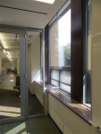 Centered glass walls field-fit capabilities of View series walls #0292