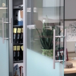 Sliding glass door detail three-eighths-inch view series #0107