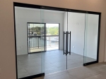 Full height glass double sliding door wall - View Series #1646