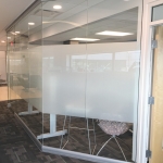Floor to Ceiling Glass Fronts with Frosted Window Stripe - View Series #1036