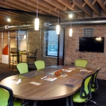 Glass conference room at NxtWall Chicago demountable walls showroom #0471