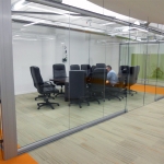 Movable Walls Chicago Minimal Seam Glass Conference Room #0203