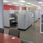 Full glass conference front with sliding door #0103