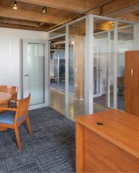 Flex Series Glass and Laminate Solid Sidewall Private Office