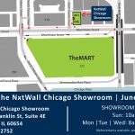 NxtWall Architectural Walls Chicago Showroom Map 2019
